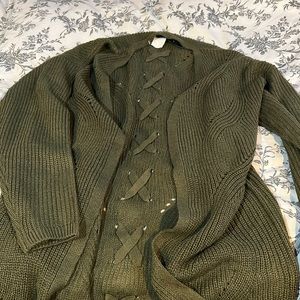 dark green pull over